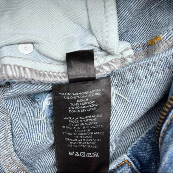 BDG (Urban Outfitters) NWT Denim Midi High Rise Raw Hem Distressed Size 25 - Picture 12 of 13